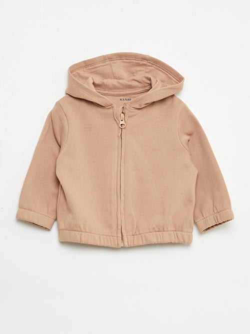 Sudadera con cremallera de felpa - Kiabi