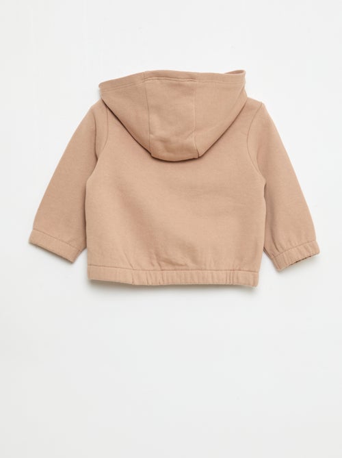 Sudadera con cremallera de felpa - Kiabi