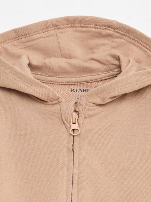 Sudadera con cremallera de felpa - Kiabi