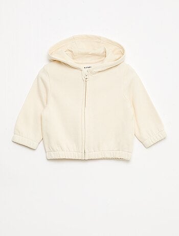 Sudadera con cremallera de felpa