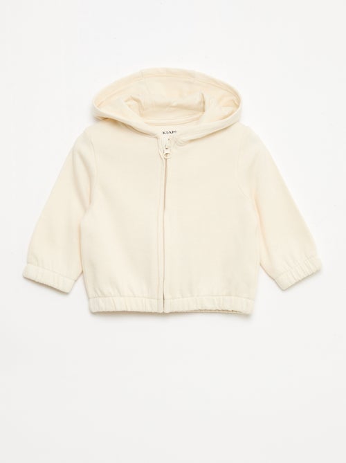 Sudadera con cremallera de felpa - Kiabi