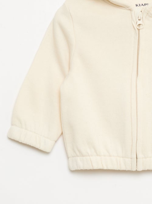 Sudadera con cremallera de felpa - Kiabi