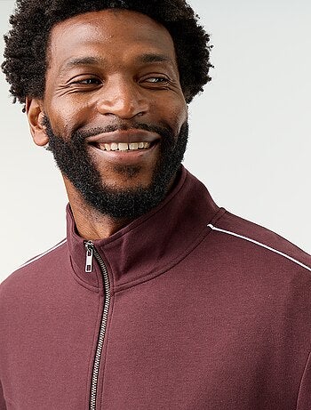 Sudadera con cremallera de felpa