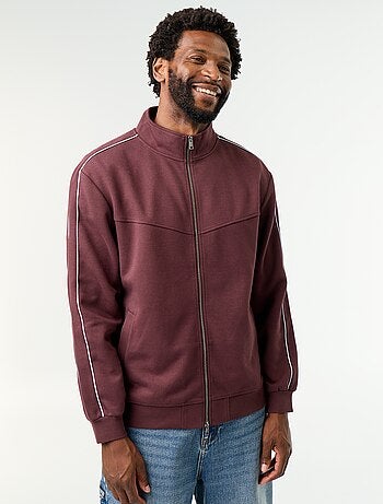 Sudadera con cremallera de felpa