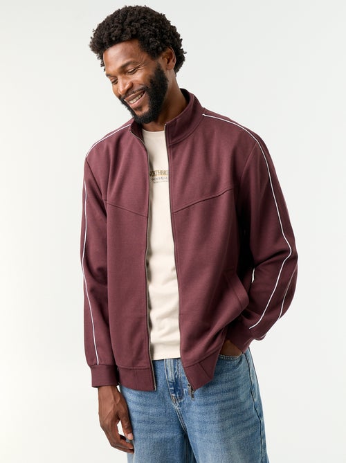 Sudadera con cremallera de felpa - Kiabi Sudadera con cremallera de felpa - Kiabi