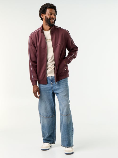 Sudadera con cremallera de felpa - Kiabi Sudadera con cremallera de felpa - Kiabi