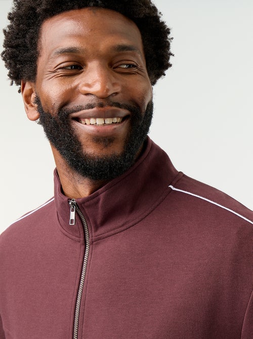 Sudadera con cremallera de felpa - Kiabi Sudadera con cremallera de felpa - Kiabi