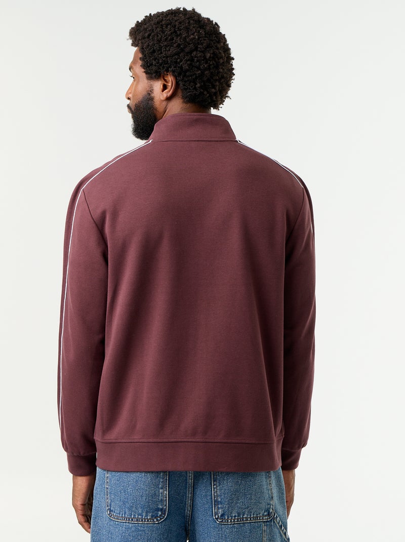 Sudadera con cremallera de felpa Purpura - Kiabi