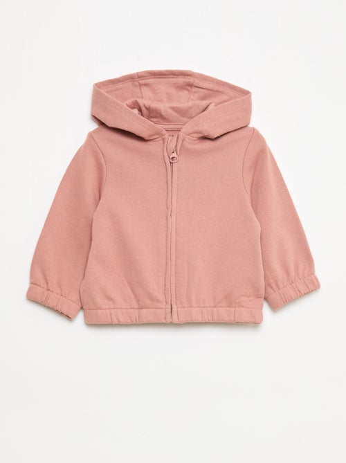 Sudadera con cremallera de felpa - Kiabi