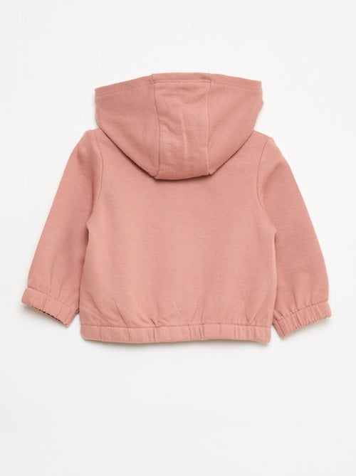 Sudadera con cremallera de felpa - Kiabi