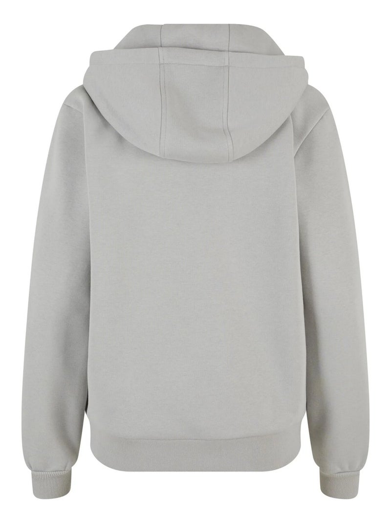 Sudadera con cremallera de suave para mujer - urban classics Gris medio - Kiabi