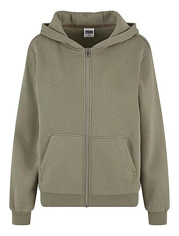 Sudadera con cremallera de suave para mujer - urban classics
