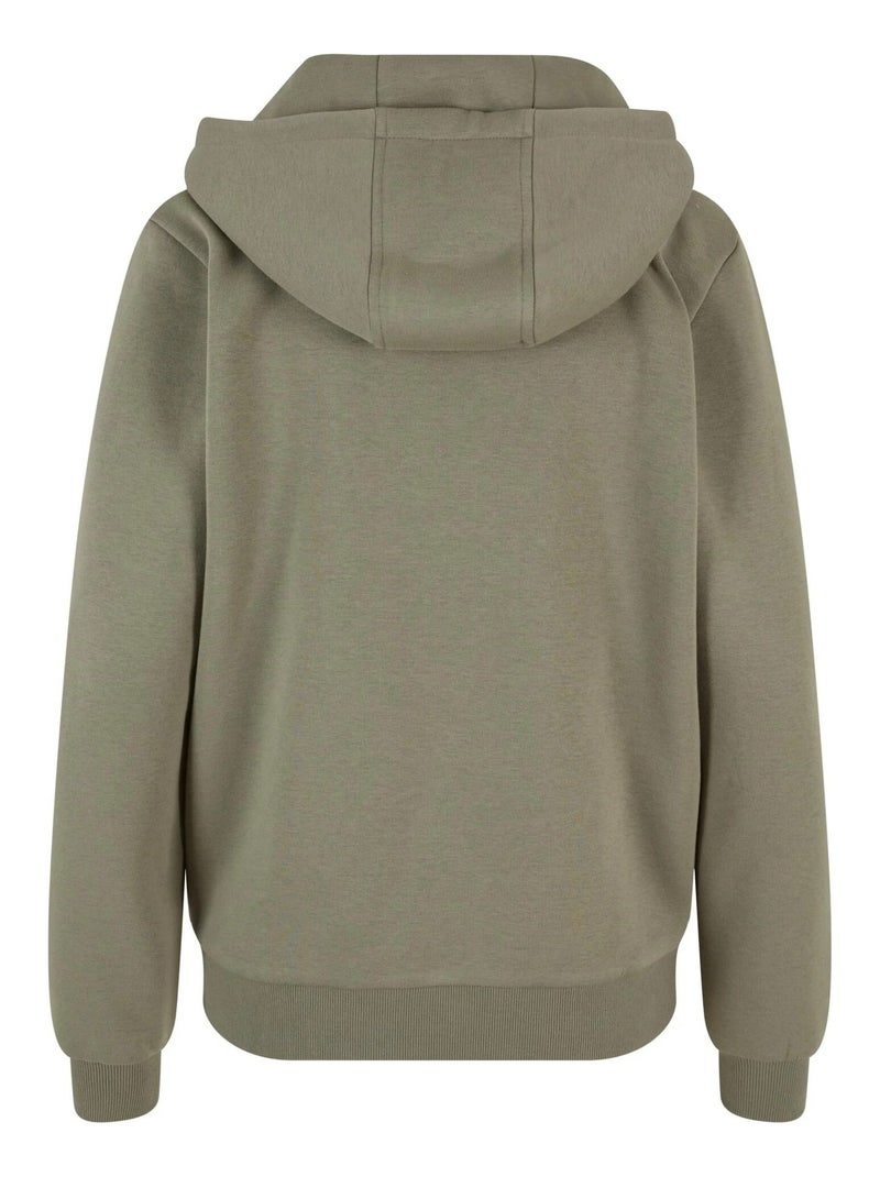 Sudadera con cremallera de suave para mujer - urban classics Verde oliva - Kiabi