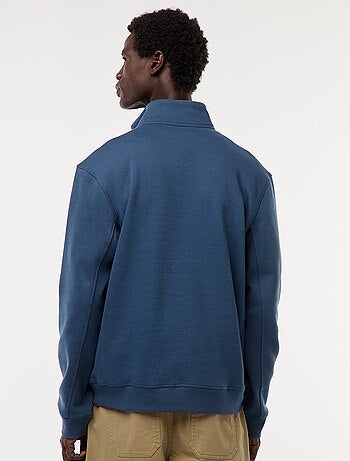 Sudadera con cremallera en el cuello alto