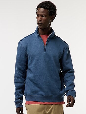 Sudadera con cremallera en el cuello alto