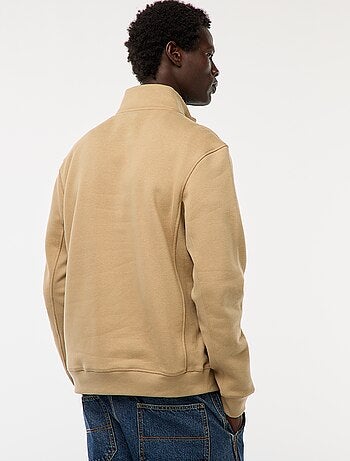 Sudadera con cremallera en el cuello alto