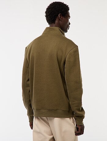 Sudadera con cremallera en el cuello alto