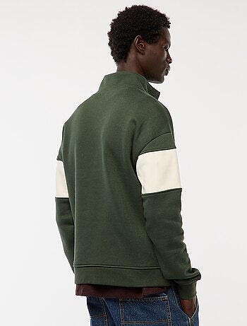 Sudadera con cremallera en el cuello alto