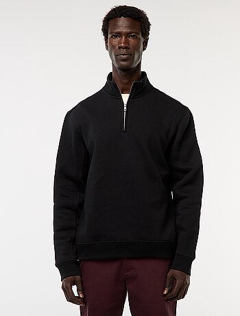 Sudadera con cremallera en el cuello alto
