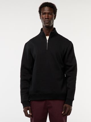 Sudadera con cremallera en el cuello alto