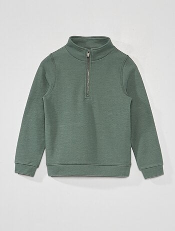 Sudadera con cremallera en el cuello - Kiabi