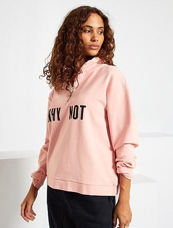 Sudadera cremallera cuello mujer con descuentos | Kiabi
