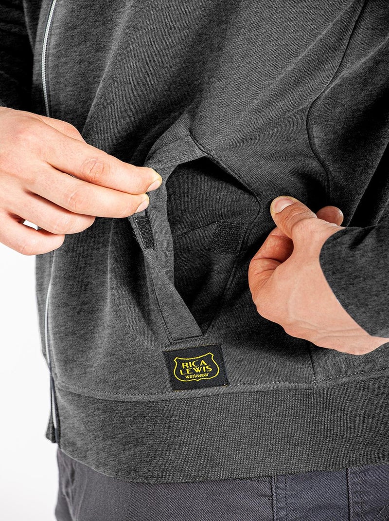 Sudadera con cremallera FULLZIP 'Rica Lewis' Gris jaspeado - Kiabi