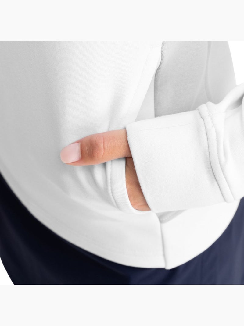 Sudadera con cremallera golf mujer golf mujer caddy Blanco - Kiabi