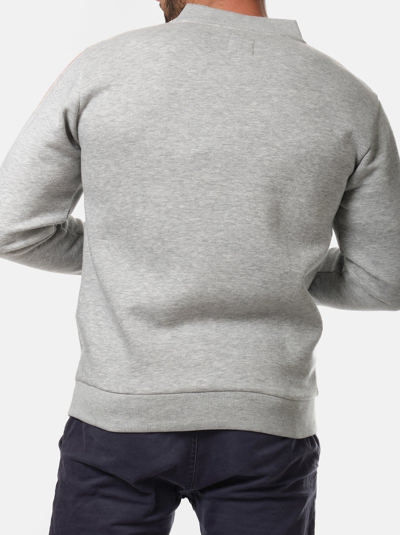 Sudadera con cremallera Gris - Kiabi