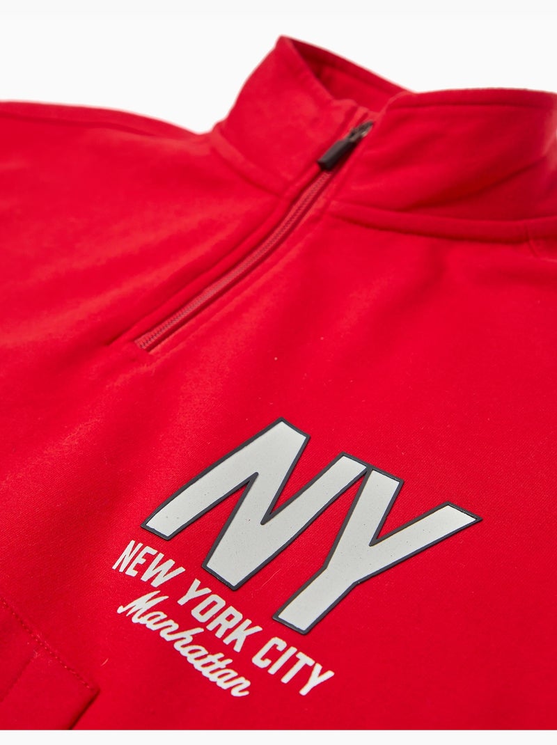 Sudadera con cremallera, MO Fashion Rojo - Kiabi