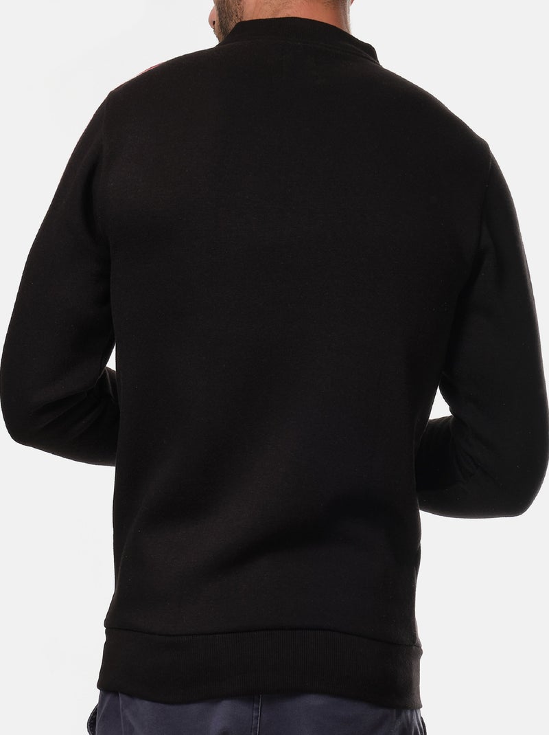 Sudadera con cremallera Negro - Kiabi