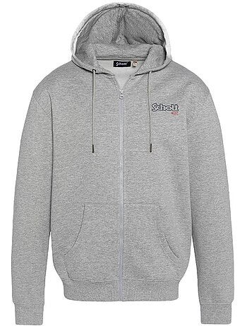 Sudadera con cremallera para hombre Schott SWHSAM