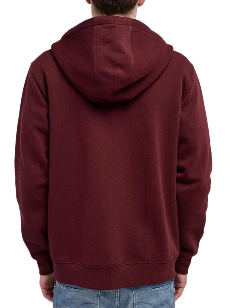 Sudadera con Cremallera para Hombre Teddy Smith Burdeos - Kiabi