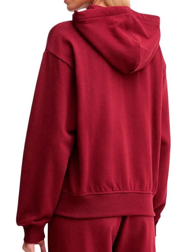 Sudadera con Cremallera para Mujer Calvin Klein Jeans Rojo - Kiabi