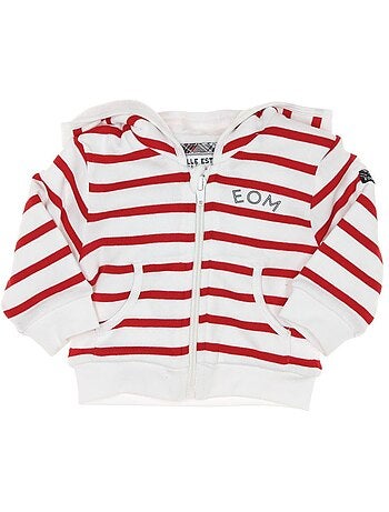 Sudadera con Cremallera para Niño Bananova Rayas
