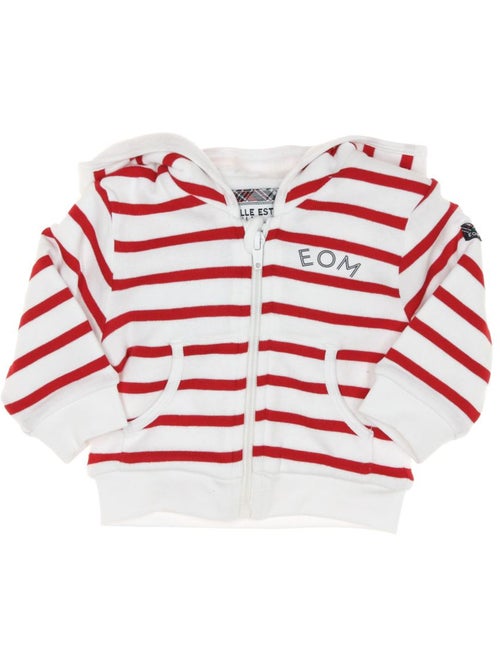 Sudadera con Cremallera para Niño Bananova Rayas - Kiabi Sudadera con Cremallera para Niño Bananova Rayas - Kiabi