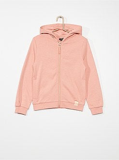 Sudadera Con Capucha Y Cremallera Para Niñas - Algodón Cómodo, Rojo, Talla 7 Años