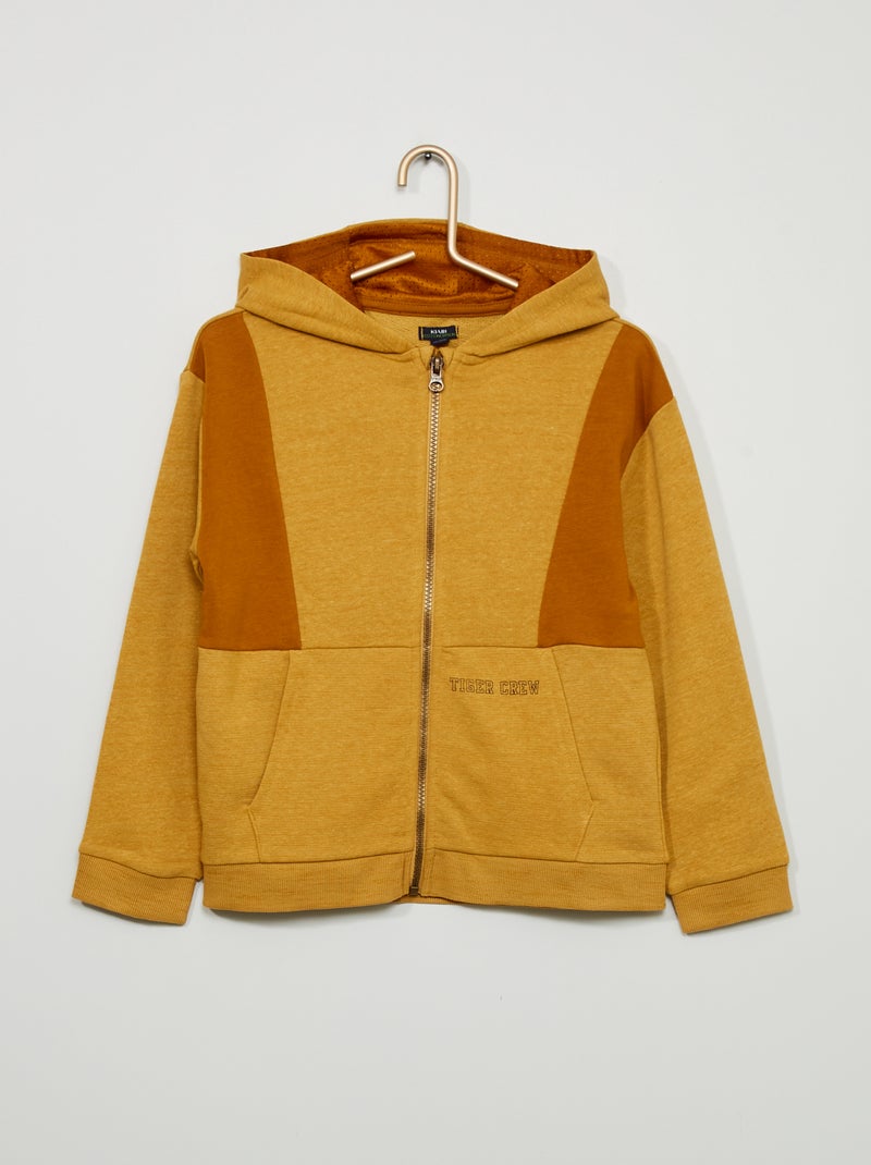 Sudadera con cremallera 'Tiger Crew' AMARILLO - Kiabi