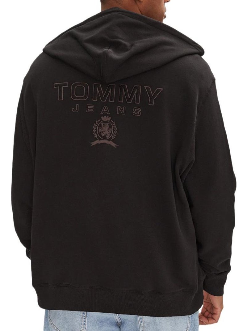 Sudadera con cremallera Tommy Hilfiger para hombre en Negro - Kiabi