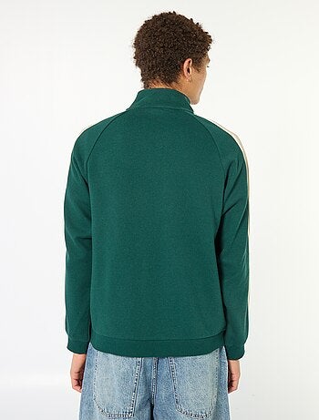 Sudadera con cremallera y banda lateral