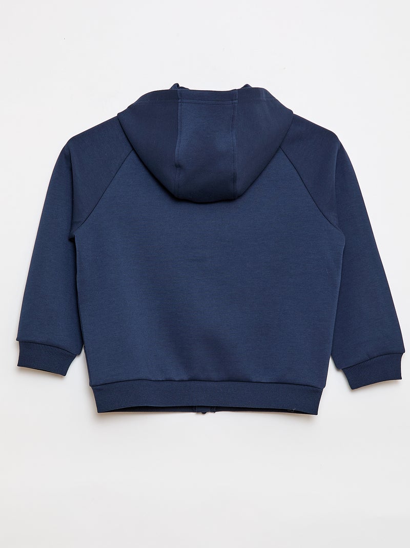 Sudadera con cremallera y capucha - colección fácil de poner Azul - Kiabi