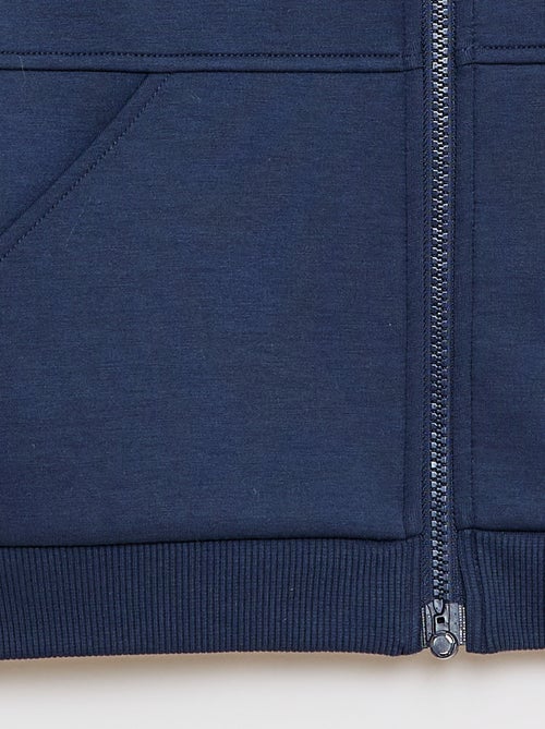 Sudadera con cremallera y capucha - colección fácil de poner - Kiabi