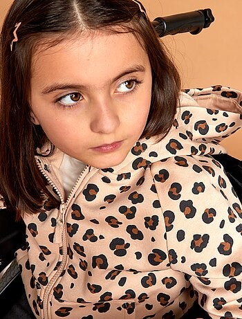 Sudadera con cremallera y capucha - colección fácil de poner