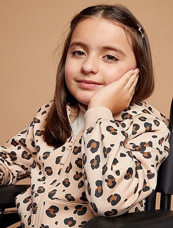 Sudadera con cremallera y capucha - colección fácil de poner