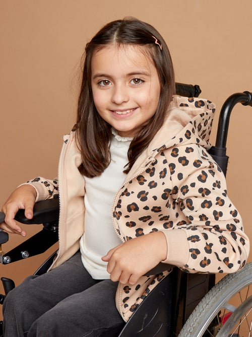 Sudadera con cremallera y capucha - colección fácil de poner - Kiabi