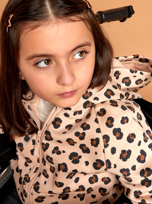 Sudadera con cremallera y capucha - colección fácil de poner - Kiabi