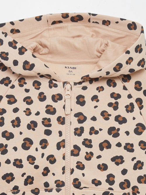 Sudadera con cremallera y capucha - colección fácil de poner - Kiabi