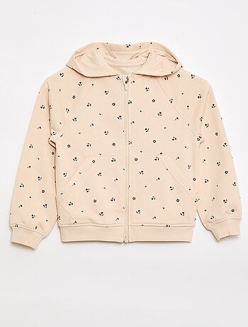 Sudadera con cremallera y capucha - Colección fácil de poner