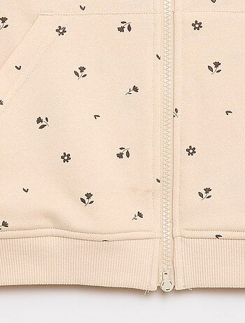 Sudadera con cremallera y capucha - Colección fácil de poner