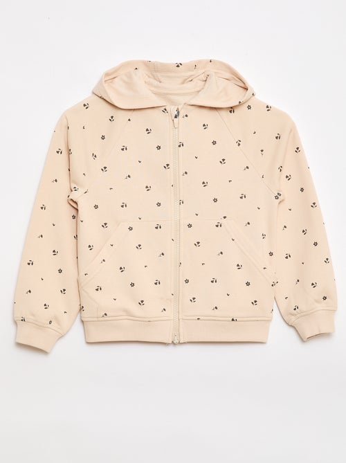 Sudadera con cremallera y capucha - Colección fácil de poner - Kiabi